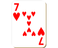 White deck: 7 of hearts