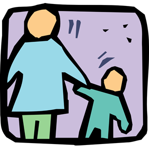 Parent and Child holding hands icon