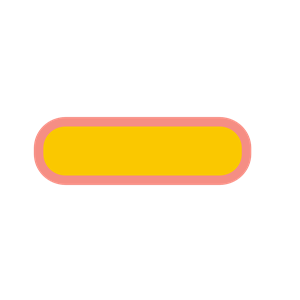 Red Rounded Rectangle Button with Yellow Border