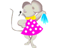 Mouse Wearing Dress
