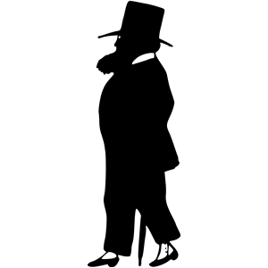 Gentleman silhouette 3 clipart, cliparts of Gentleman silhouette 3 free ...