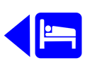 Bed Sign Blue