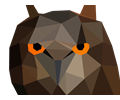 Low Poly Owl Head