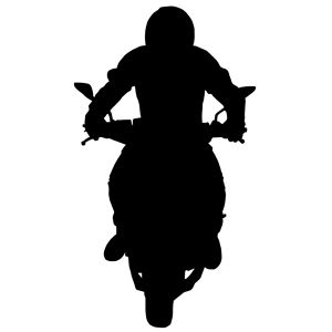 Man On Motorcycle Silhouette