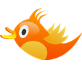 Orange Tweet Bird