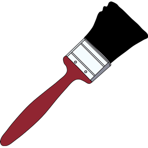 Red Paint Brush