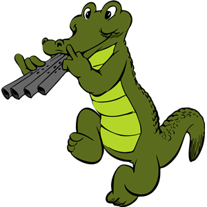 Musical crocodile (colour)