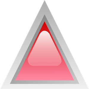 led triangular 1 red