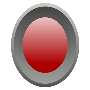 Gray and red button