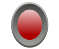 Gray and red button