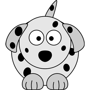 Dalmatian Cartoon Dog