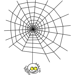 ragno the spider with a simple web