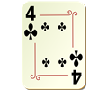 Ornamental deck: 4 of clubs