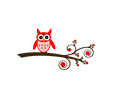Totetude Red Owl On Branch