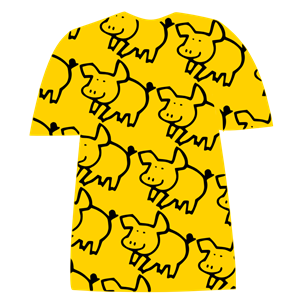 Tshirt-with-pig-pattern