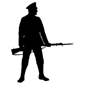 Soldier With Rifle Silhouette