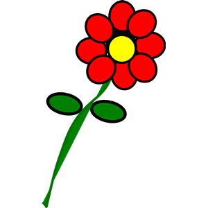 Flower 4 red