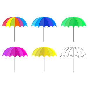 Multicolored Umbrellas