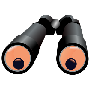 Cartoon binoculars