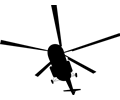 Soviet helicopter (silhouette)
