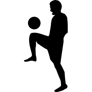 Freestyle Soccer Silhouette