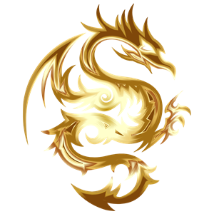 Gold Tribal Dragon 56 No Background