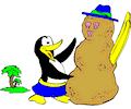 Penguin with Sandman
