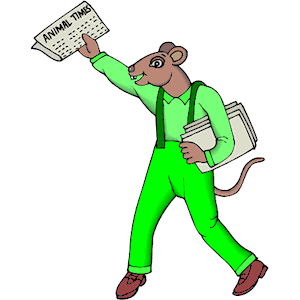 Mouse with Newspapers