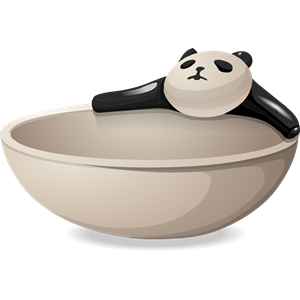 Panda bowl from Glitch