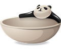 Panda bowl from Glitch