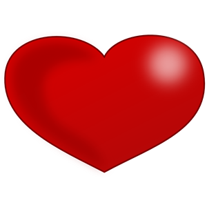 Red Glossy Valentine Heart