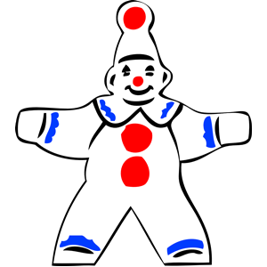 simple clown figure