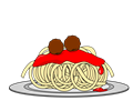 Spaghetti and Meatballs Monster SMIL Animation