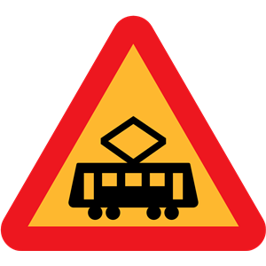 tram roadsign