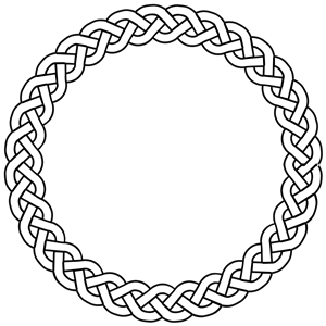 3-plait border circle