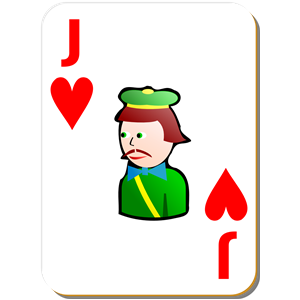 White deck: Jack of hearts
