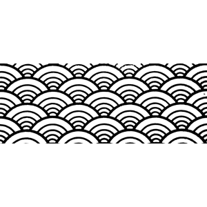 Japanese Folk Wave Pattern