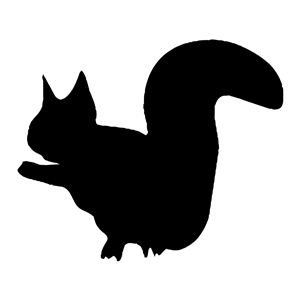 Silhouette - squirrel