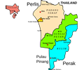 Map of Kedah, Malaysia
