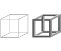 Necker cube and impossible cube.svg
