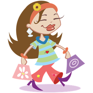 Happy Shopping Girl