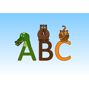 Animal Alphabet Typography