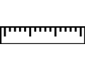 ruler (simple, without figures)