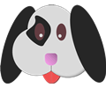 emoji style puppy