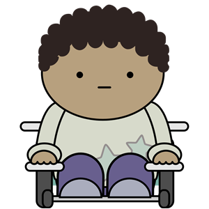 Comic character - wheelchair user