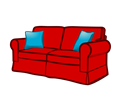 sofa - coloured