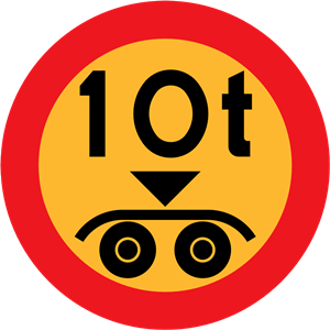 10 ton payload sign