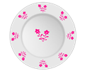 Plate with flower pattern 2