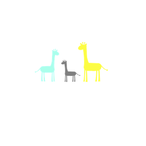Baby Giraffe Family