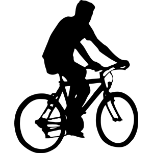 bicyclist silhouette